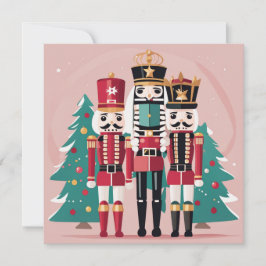 Nötknäppare jul platt julkort