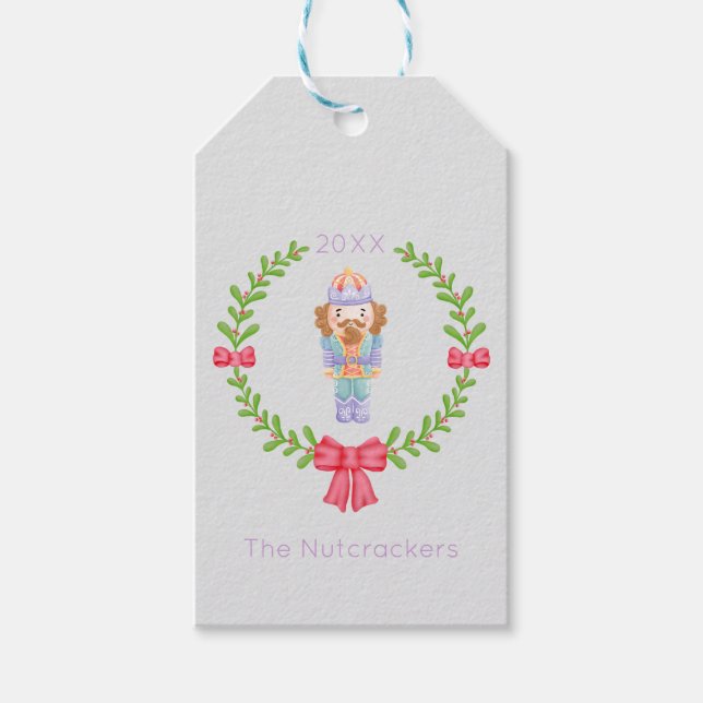 Nötknäppare jul presentetikett (Framsidan)