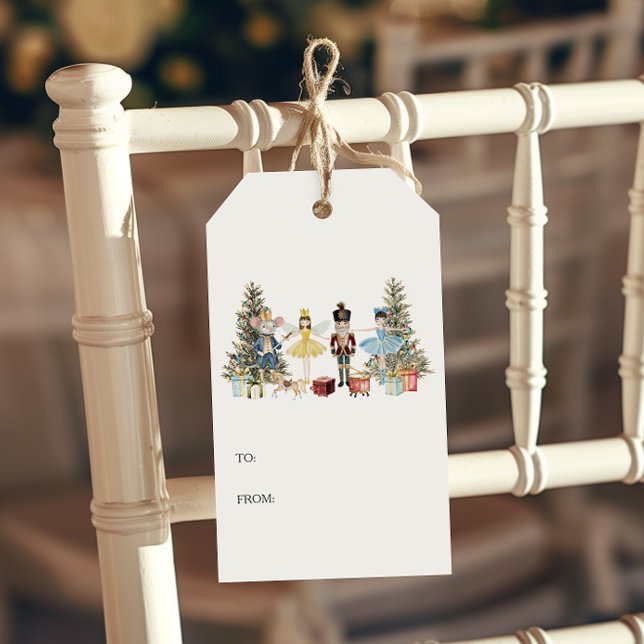 Nötknäppare jul  presentetikett (Skapare uppladdad)