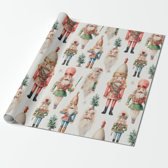 Nötknäppare jul vinter firande presentpapper (Utrullad)