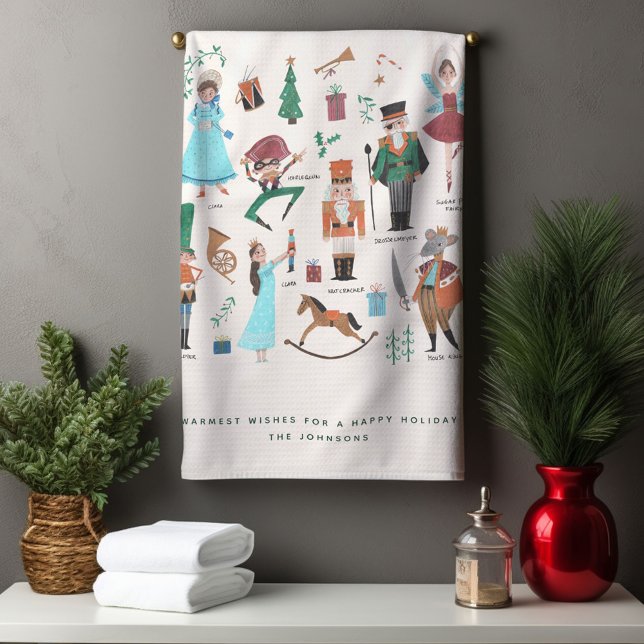 Nötknäppare | Julhelg | Kökshandduk (Nutcracker | Christmas Holiday | Kitchen Towel)