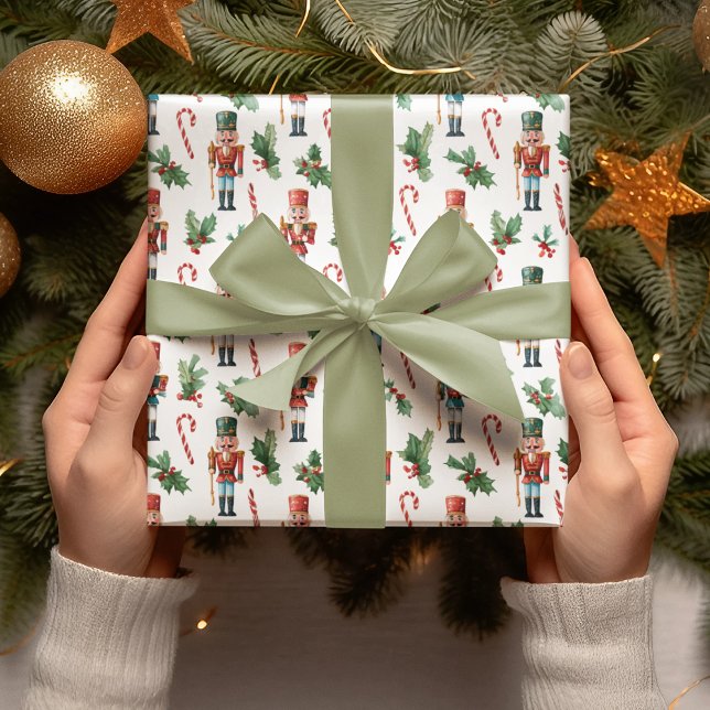 Nötknäppare julpresentpapper presentpapper (Skapare uppladdad)