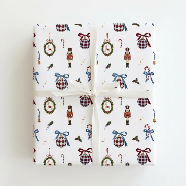 Nötknäppare & kulor Heritage jul  Presentpapper (Skapare uppladdad)