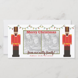 Nötknäppare-Nötliknande Familj-Photocardmall Julkort