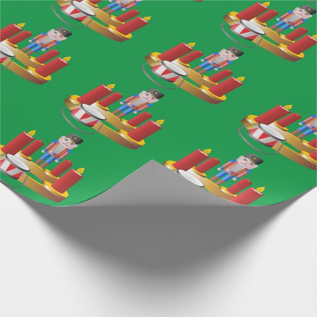 Nötknäppare och ljus presentpapper (Hörn)
