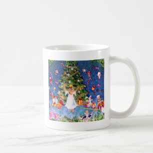 Nötknäppare och träd kaffemugg