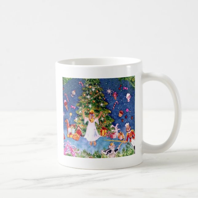Nötknäppare och träd kaffemugg (Höger)