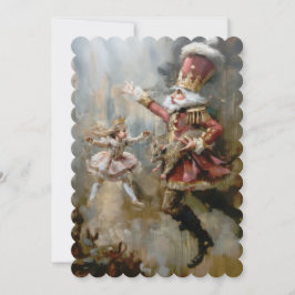 Nötknäppare - Platt inbjudan storlek 12,7 cm x 17,