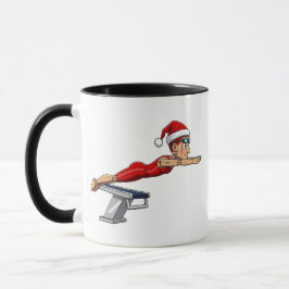 Nötknäppare Simmare Simning Semester Atletisk Xmas Mugg