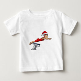 Nötknäppare Simmare Simning Semester Atletisk Xmas T Shirt