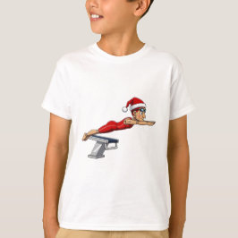 Nötknäppare Simmare Simning Semester Atletisk Xmas T Shirt
