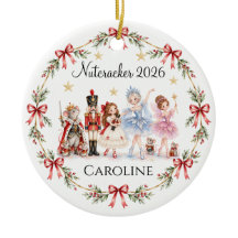 Nötknäppare Snöflinga Keramik Ornament