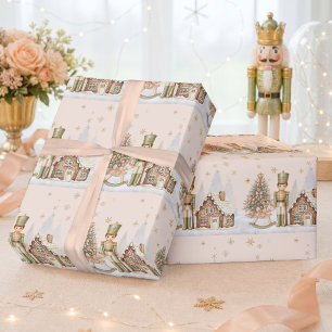 Nötknäppare Soldat Pepparkaka Jul Födelsedag Presentpapper