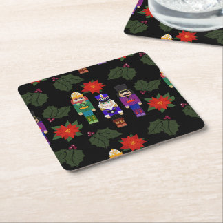 Nötknäppare Soldater Falsk Filtskylt Whimsical Underlägg Papper Kvadrat