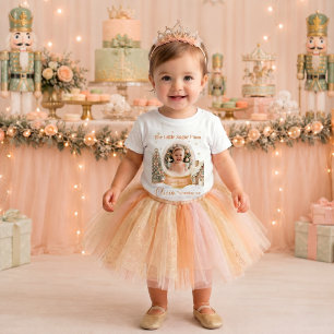 Nötknäppare Sugar Plum Foto Första Födelsedagen Tj T Shirt