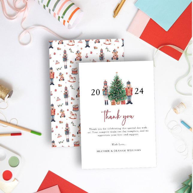 Nötknäppare Tacksamhetskort Tack Kort (Nutcracker Thank You Card)