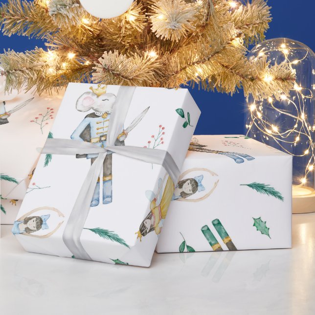 Nötknäppare Vattenfärg Presentpapper (Helgdagar)