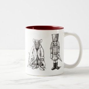 Nötknäppare vs. råttakungmuggen Två-Tonad mugg