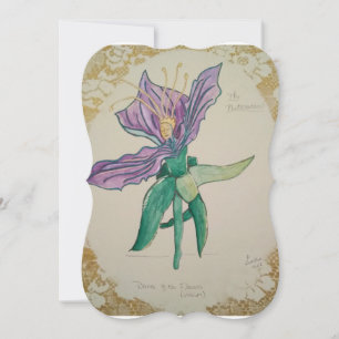 Nötknäpparen: Dans av blommahälsningkortet Tack Kort