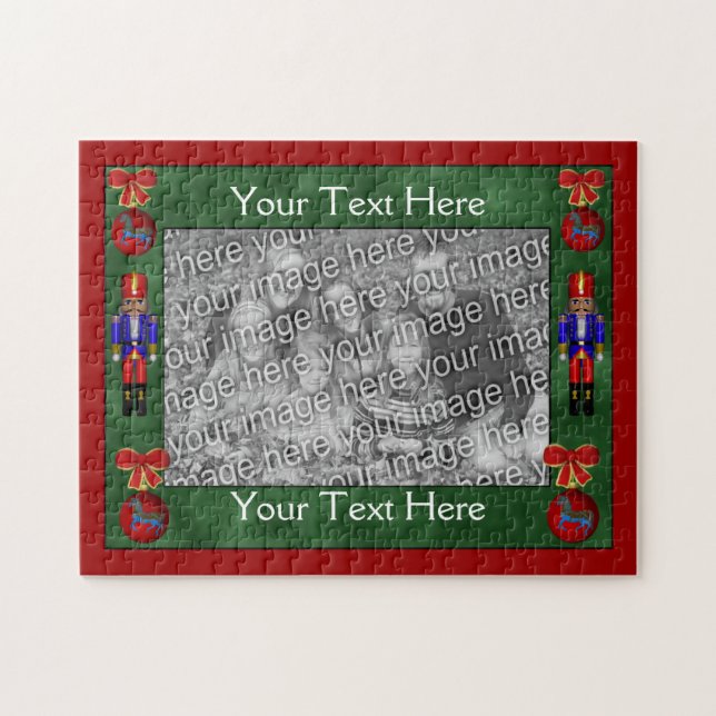 Nötknäppareprydnadar semestrar ditt foto pussel (Horisontell)