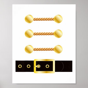 Nötknäpparkostym Uniform passande för Leksoldat Poster