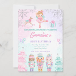 Nötknäpparland Sötland Fe PINK Invitation Inbjudningar