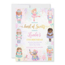 Nötknäpparland Sötlandets fe rosa inbjudan