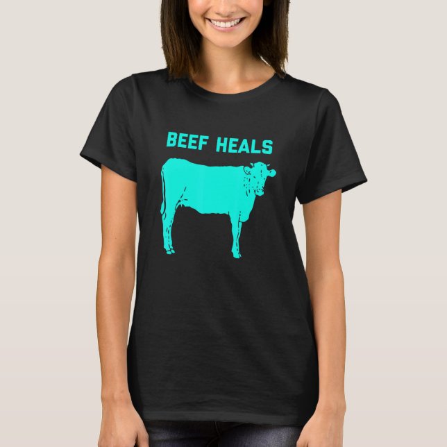 Nötkött botar ko stek kött t shirt (Framsida)