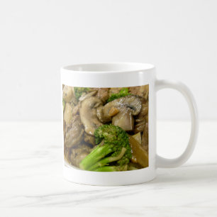 Nötkött, broccoli och champinjonstam kaffemugg