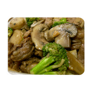 Nötkött, broccoli och champinjonstam magnet