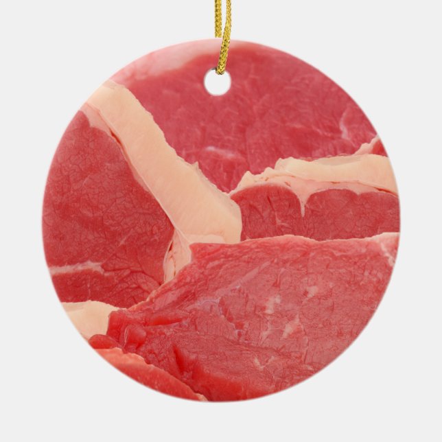 Nötkött Julgransprydnad Keramik (Framsidan)