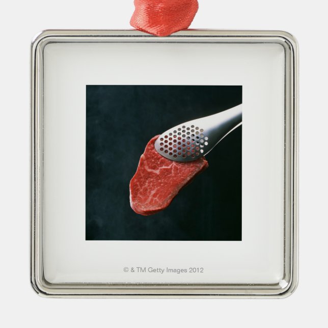 Nötkött Julgransprydnad Metall (Framsidan)