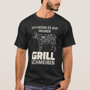 Nötkött - Kött Eater Barbecue Grill Cow Kött T Shirt