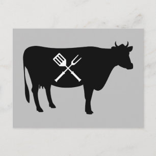 Nötkött Kung i Kött Food Älskare Vykort