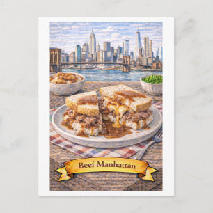 Nötkött Manhattan (amerikansk matserie) Vykort