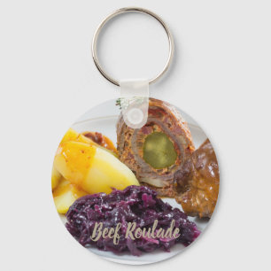 Nötkött med potatis och rödkål nyckelring