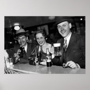 NÖTKÖTT OCH PRETZELS EFTER FÖRBUD 1933 POSTER