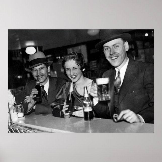 NÖTKÖTT OCH PRETZELS EFTER FÖRBUD 1933 POSTER (Framsidan)