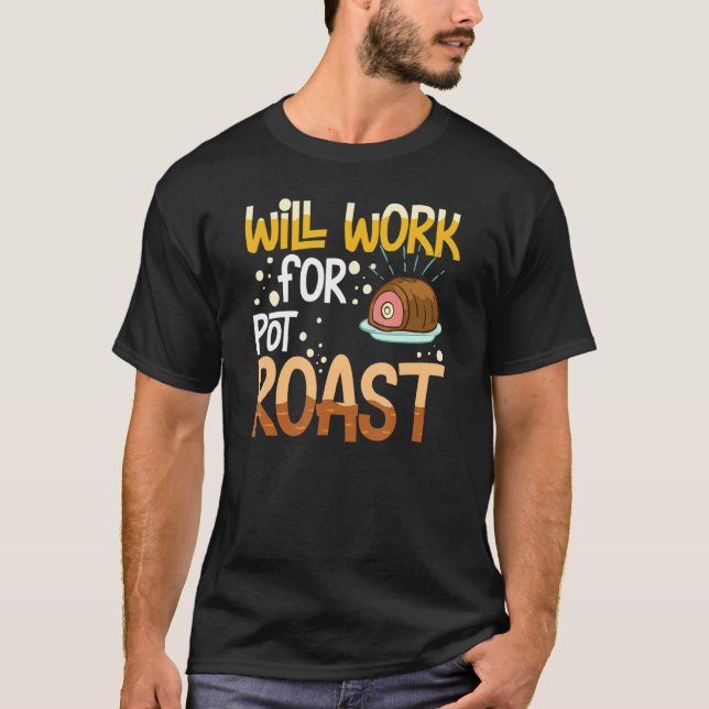 Nötkött Recept Långsam Kokare Nötkött Kött Kryddni T Shirt (Framsida)