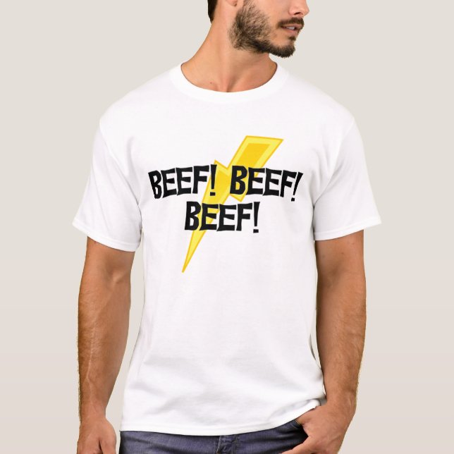 Nötkött! T-tröja T-shirt (Framsida)