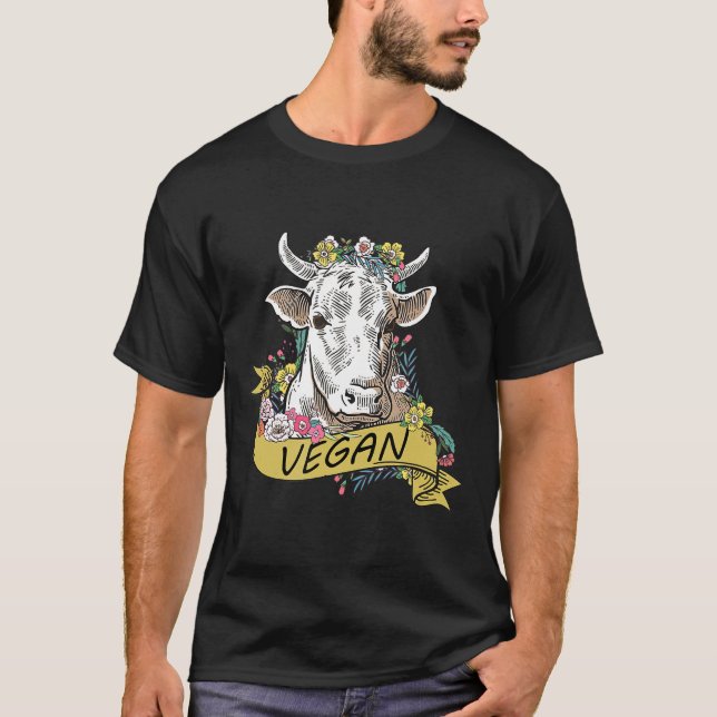 Nötkött Vegan Ko T Shirt (Framsida)