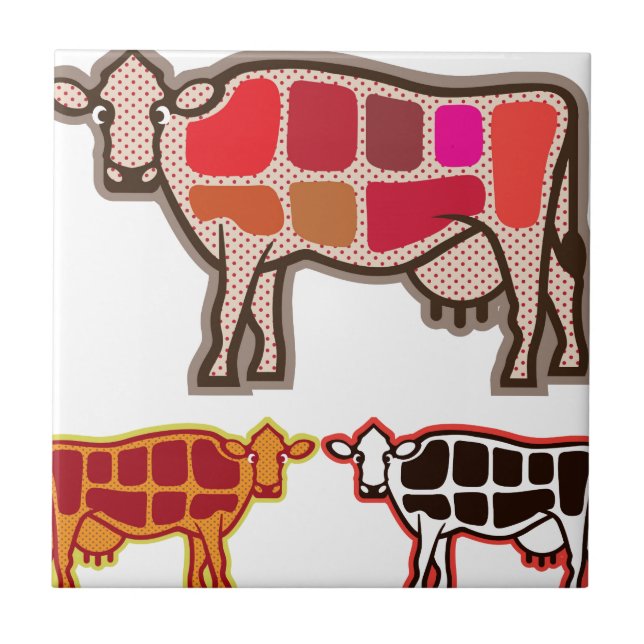 Nötköttsnitt Kakelplatta (Framsidan)