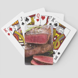 Nötköttsteak Spel Kort