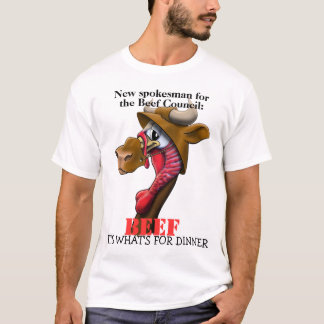 Nötkötttalesman/kalkon T-shirt