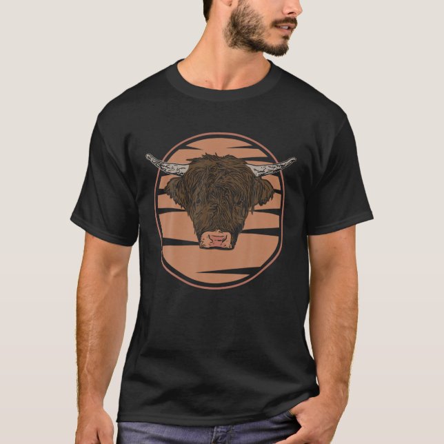 Nötkreatur Ansikte Kow Motif Farmer Animal Motif T Shirt (Framsida)