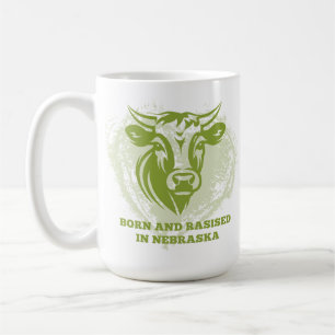 Nötkreatur födda och uppfödda i Nebraska Kaffemugg