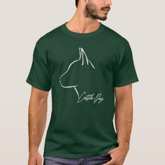 Nötkreatur Hund hund mamma hundar profil flicka T Shirt