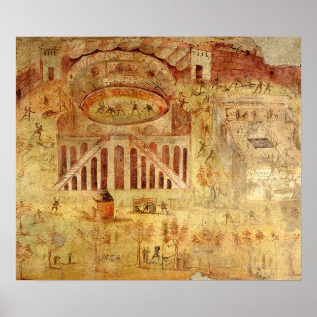 Nötkreatur i Amphitheater Poster (Framsidan)