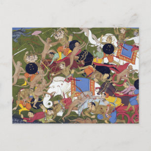 Nötkreatur i Sri Ramayana Udaipur India Sahibdin Vykort