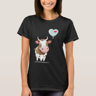 Nötkreatur Kärlek Hjärtan för Alla Hjärtans Dag på T Shirt